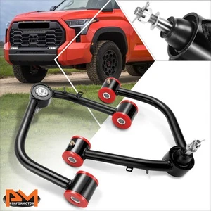 For 22-25 Toyota Tundra 2"-4" Lift Powdercoated Black Front Upper Control Arms - Picture 1 of 6