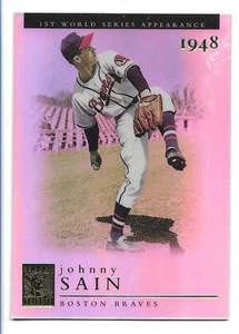 Johnny Sain 2003 Topps Tribute World Series #62 - Boston Braves - Picture 1 of 2