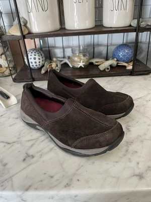 Explore24 Easy Spirit Brown Suede Slip-On Mule Shoes size 8 - Image 1 of 4