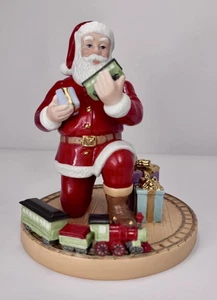 Figura anual de Papá Noel tren de carga Lenox al Polo Norte - Imagen 1 de 5