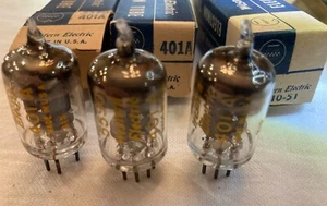 Radio tubes  Three Western Electric  40-1A/5590 Early date codes NOS - Bild 1 von 3