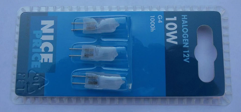 NICE PRICE 3er Bliester JC 12V 10W G4 Frosted (64415 FR) +++EOL+++