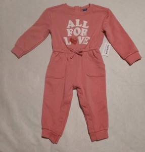 NWT Old Navy All for Love Heart Valentine's Day Romper 18-24 Months Baby Girl - Picture 1 of 1