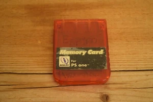 Sony PlayStation 1 PS1 Memory Card - Red - Picture 1 of 2