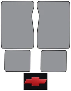 1974-1986 Chevrolet K20 Suburban Cutpile Carpet Logo Floor Mat 4pc - Picture 1 of 23