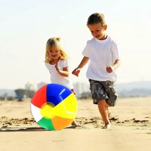 Bola de playa inflable de PVC de 15-40 cm bola de natación juguetes K4O3 - Imagen 1 de 12