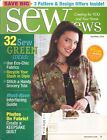 Sew News Magazine kwiecień 2009 Recykling Kabina z bali Fartuch spożywczy Tote Interfacing