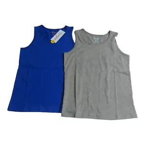 Cat & Jack Boys Size S 6/7 Sleeveless Tank Top Blue/Gray - Picture 1 of 16