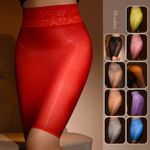 Mujeres Sexy Falda ceñida al cuerpo transparente al óleo brillante brillante brillante brillante - Imagen 1 de 21