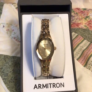 Vintage Armstrong Ladies Gold Tone Watch - Picture 1 of 8