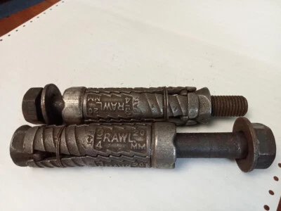 PERNOS CRUDOS DE PARED DE EXPANSIÓN DE HORMIGÓN DE MAMPOSTERÍA M20 3/4" PAQUETE DE 2 Foto 1 de 2