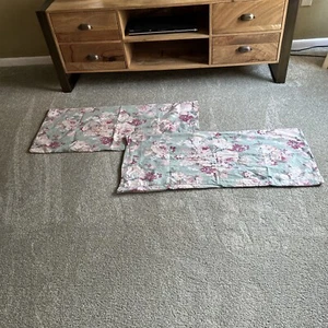 Vintage Ralph Lauren MELANIE Pair of KING Pillowcases Bed Linens - Picture 1 of 3