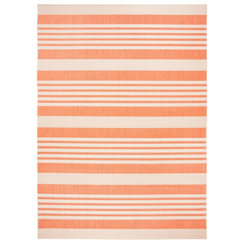 Safavieh Courtyard Terracotta / Beige Outdoor Rug 8 X 11