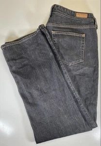 Eddie Bauer Jeans Damen 16 gerades Bein schwarz Baumwolle Elasthan 36x32 bequem - Bild 1 von 6