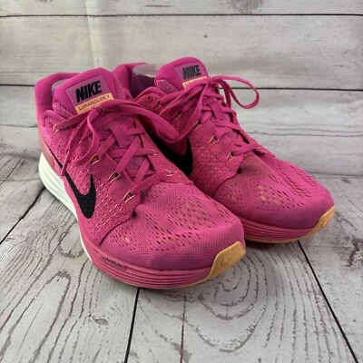 Women’s Nike LunarGlide 7 Pink  Running Shoe Sz 9.5 747356-600 - Image 1 of 4