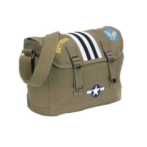 ETRO Borsa A Tracolla In Tela USAAF Airforce Kokarde C 47 Skytrain US Army WWII