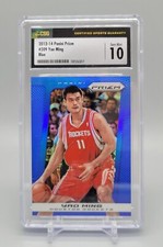 2013-14 Panini Prizm Yao Ming Blue Prizm RARE Parallel #209 CSG 10 Gem Mint