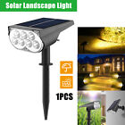Solar Spotlight Light LED Path Lamp RGB Color Security Waterproof Outdoor Garden