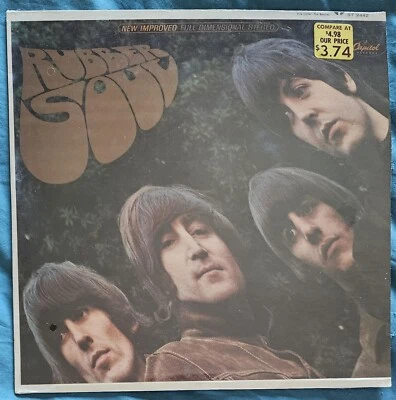 SEALED! RARE STEREO BEATLES "Rubber Soul" 1st PRESSING BREATHE HOLES! STUNNING!  - Image 1 of 4