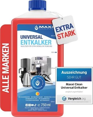 MAXXI CLEAN 0,75 L Entkalker Kaffeevollautomat alle Marken Kanister Jura Delonghi Universal