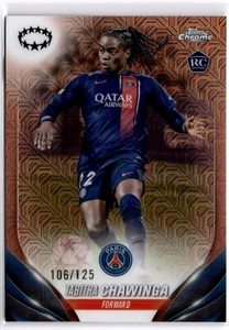 Tabitha Chawinga 2023-24 Topps Chrome Women's Rose Gold #47 PSG #106/125 - Picture 1 of 2