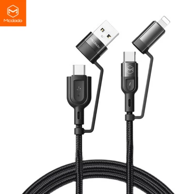 Mcdodo 60W USB-C PD Cable Charger for iPhone 17 16 15 14 Samsung S25 S24 S23 S22 - Image 1 of 4