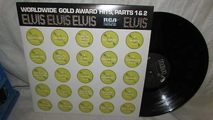 ELVIS PRESLEY RCA LP WORLDWIDE GOLD AWARD HITS PARTS 1 & 2 M- BLACK LABEL - Bild 1 von 2