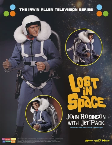 Lost in Space - John Robinson with Jet Pack 12 inch Figure New Still sealed Cover