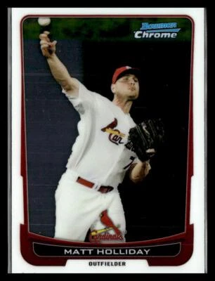 2012 Bowman Chrome #109 Matt Holliday St. Louis Cardinals - Image 1 of 2