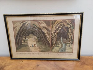 Complete English Traveller 18thC Coloured Engraving N.Spencer Peak Derby Devils - Picture 1 of 6