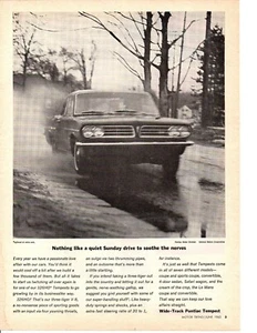 1963 PONTIAC TEMPEST 326HO ~ ORIGINAL PRINT AD - Imagen 1 de 1