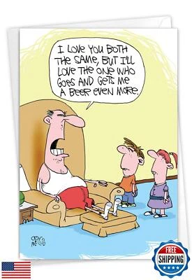 NobleWorks - 1 Father's Day Greeting Card Funny - Humor Dad Card from Son, Da - Image 1 of 4