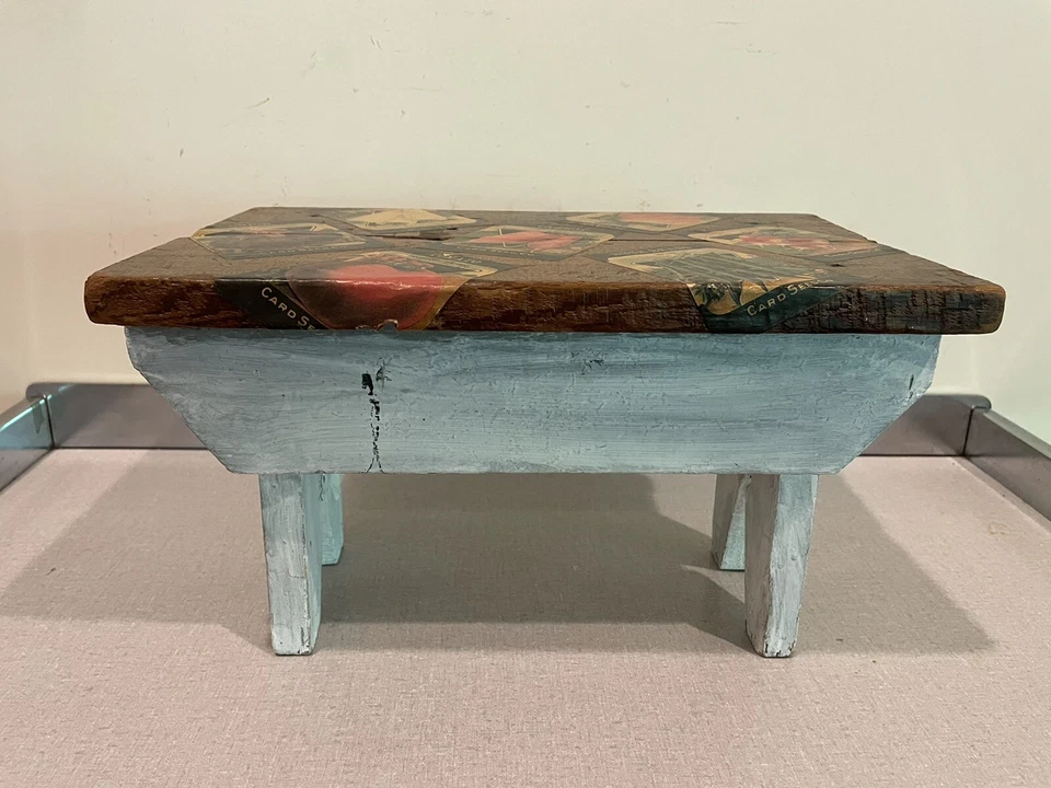 Taburete de ordeño taburete escalonado Chippy PINTADO casa de campo de colección Foto 1 de 4