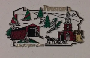 Pennsylvania "The Keystone" State Magnet - Picture 1 of 4