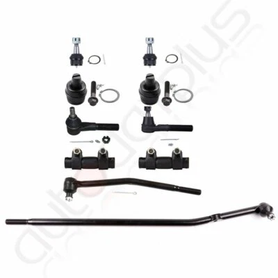 For 1992-2002 Ford E-150 Econoline 10Pcs Front Outer Tie Rods Inner Center Link - Image 1 of 4