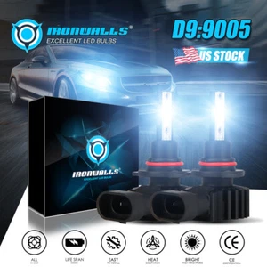 9005 HB3 9145 LED-Scheinwerferlampenset 2200 W 330000 lm Fern-/Abblendlicht 6000 K weiß - Bild 1 von 12