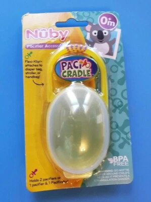 Chupete bebé nuby cuna edad 0+ meses amarillo sin bpa nuevo en caja accesorios  Foto 1 de 4