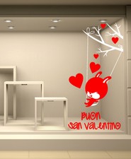 VSV0165 Stickers Vetrofanie San Valentino Vetrinistica vetrine negozi 61x120 cm