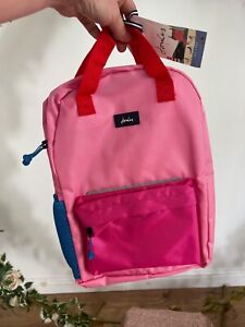 JOULES Journey Backpack Bag Rucksack Pink Colourblock School NEW FREEPOST OR67