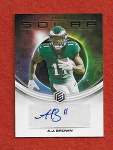 A.J. BROWN 2022 PANINI ELEMENTS SOLAR AUTOGRAPH EAGLES AUTO #1/25 - Picture 1 of 3