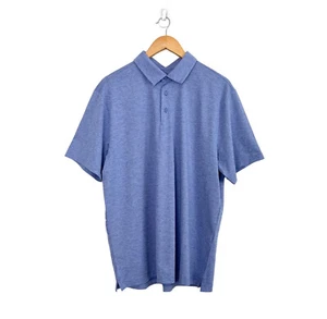 Under Armour Playoff 3.0 Heather Polo NWT Large Blue Golf Short Sleeve Athletic - Picture 1 of 9