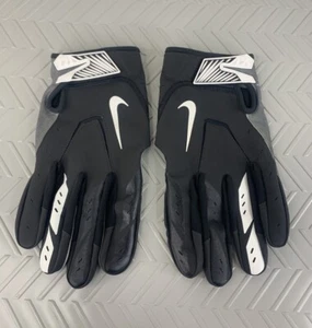 NEW Nike Superbad 5.0 Football Gloves Men's 3XL NFL Black/White Leather Palm - Picture 1 of 5
