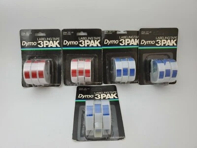 LOT OF 15 ROLLS Dymo Labeling Tape 3/8 in X 12ft NEW - Image 1 of 4