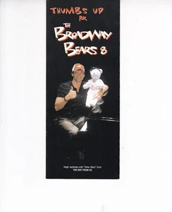 Broadway Bears 8 3.5" x 8.5" opens to 14" x 8.5" Hugh Jackman Sean Puffy Combs - Picture 1 of 5