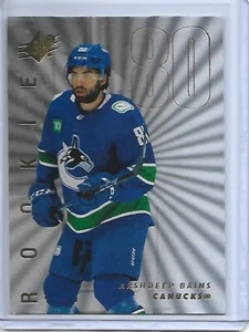 2024-25 UD SPX ROOKIE SILVER ARSHDEEP BAINS RC HOCKEY CARD - Picture 1 of 2