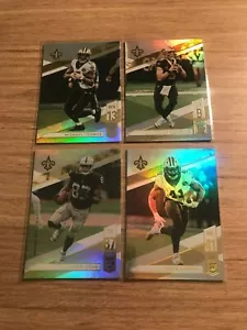 (4) ¡Lote Card Saints 2019 Donruss Elite Team (Brees, Thomas, Kamara y Cook)! - Imagen 1 de 1