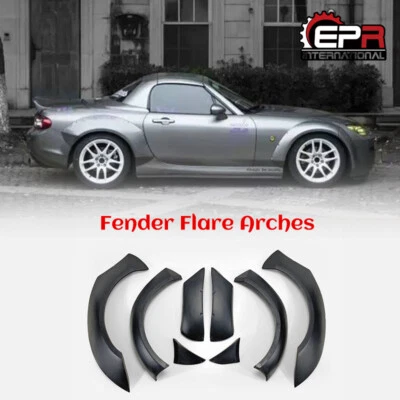 For Mazda MX5 Miata NC Roadster Front & Rear Fender Flares Addon FRP Unpainted - Image 1 of 4