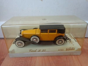 1/43 SOLIDO AGE D'OR - CLASSIC CORD L 29 YELLOW & BLACK DIECAST CAR REF 4055 - Picture 1 of 1