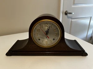 Vintage Plymouth USA Mantle Clock Converted To Battery Power Works Excellent! - Picture 1 of 7