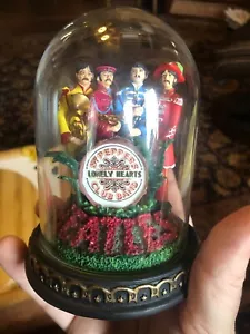 Franklin Mint Beatles Sgt. Peppers Lonely Hearts Club Band Spieluhr Glocke Glas - Bild 1 von 5